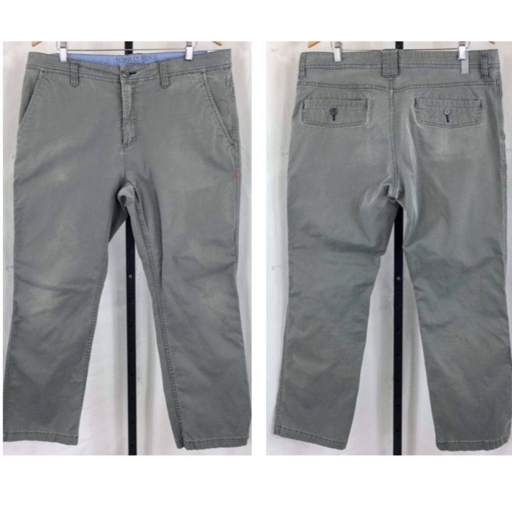 Toad & Co Mens Pants Mission Ridge Organic Cotton Twill Chino Pants Size 38 x 30